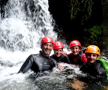 Family in the Canyoning - Family Activities in Sao Jorge Island - Azores