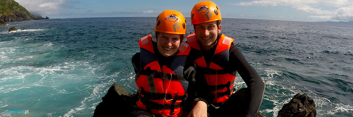 Coasteering in São Jorge Island in Azores