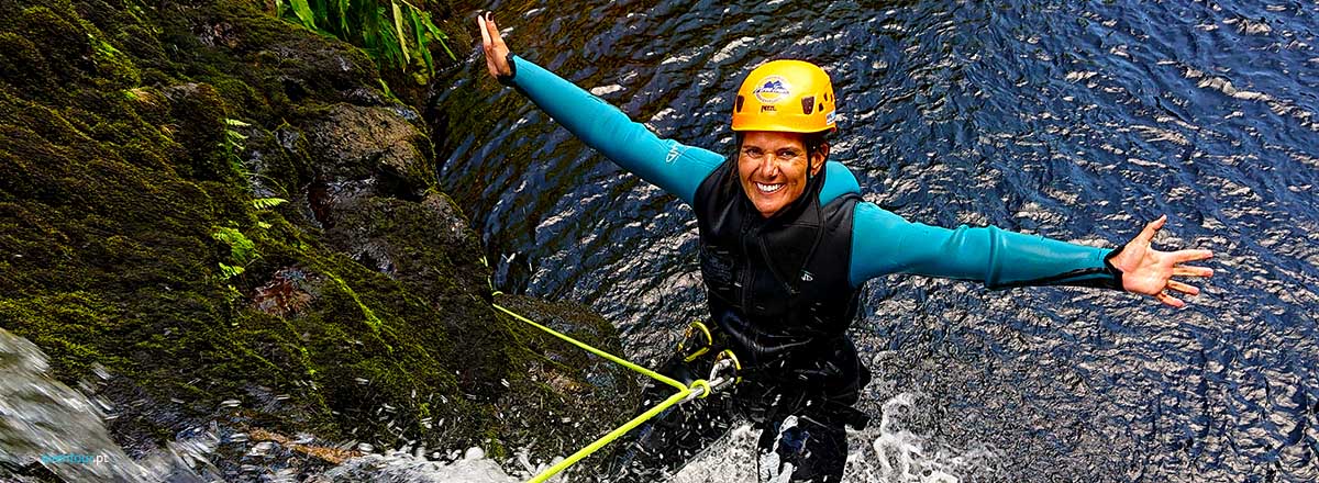 Canyoning in São Jorge Island in Azores