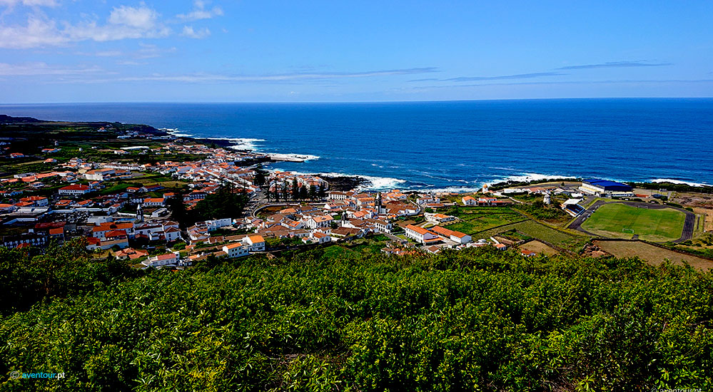 Santa Cruz Village in Graciosa Island in Azores