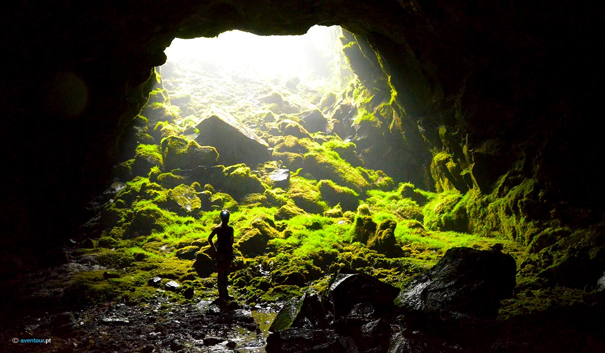 Speleology in Sao Jorge in Azores