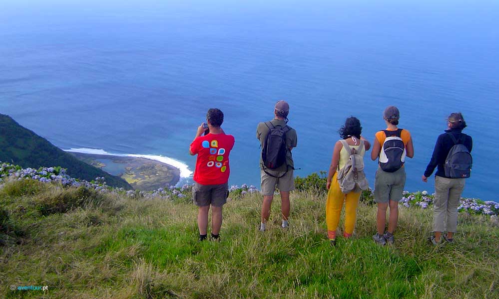 Walking Trail Bardinhos in Sao Jorge Island in Azores