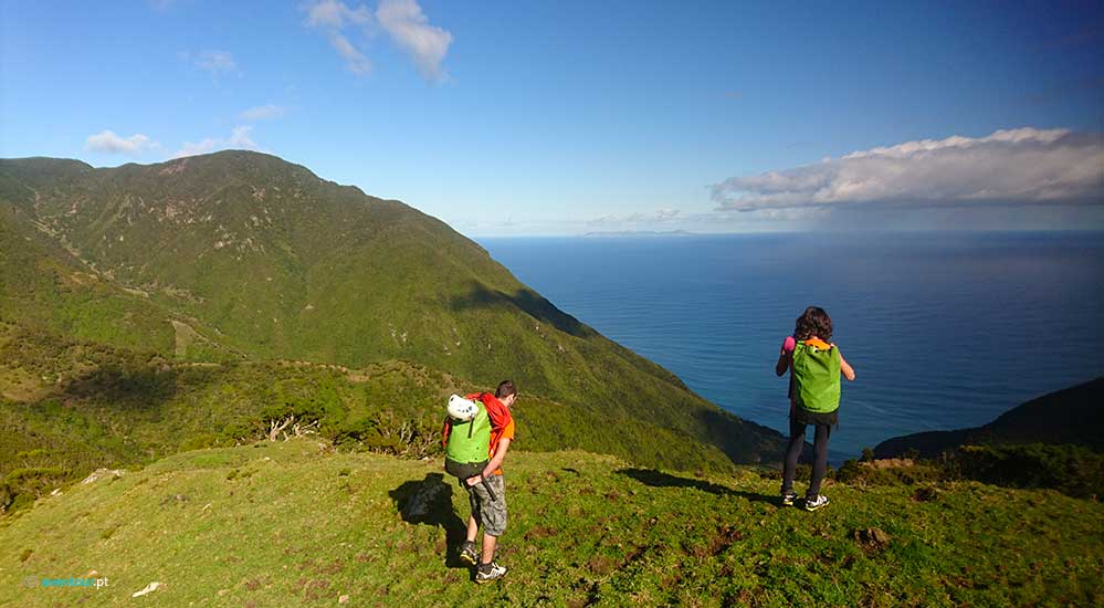 Hiking Caldeira Santo Cristo in São Jorge Island in Azores