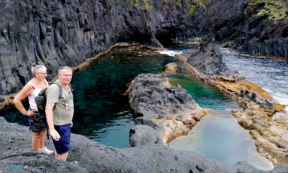 Natural Swimming pools in Island Tour in São Jorge - Azores